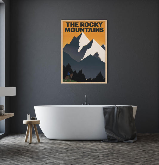 The Rocky Mountains Travel Poster