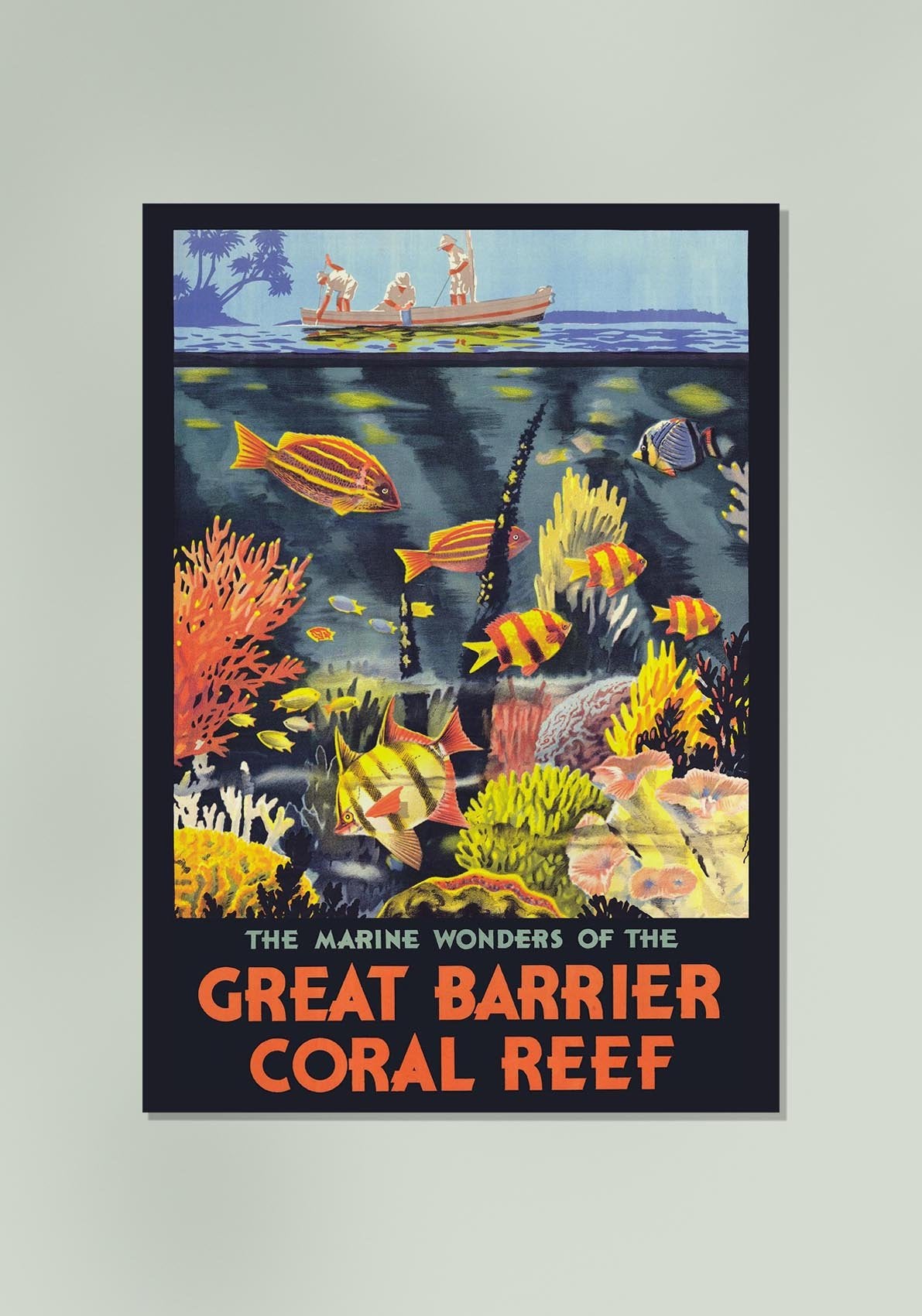 Great Barrier Reef Travel Poster