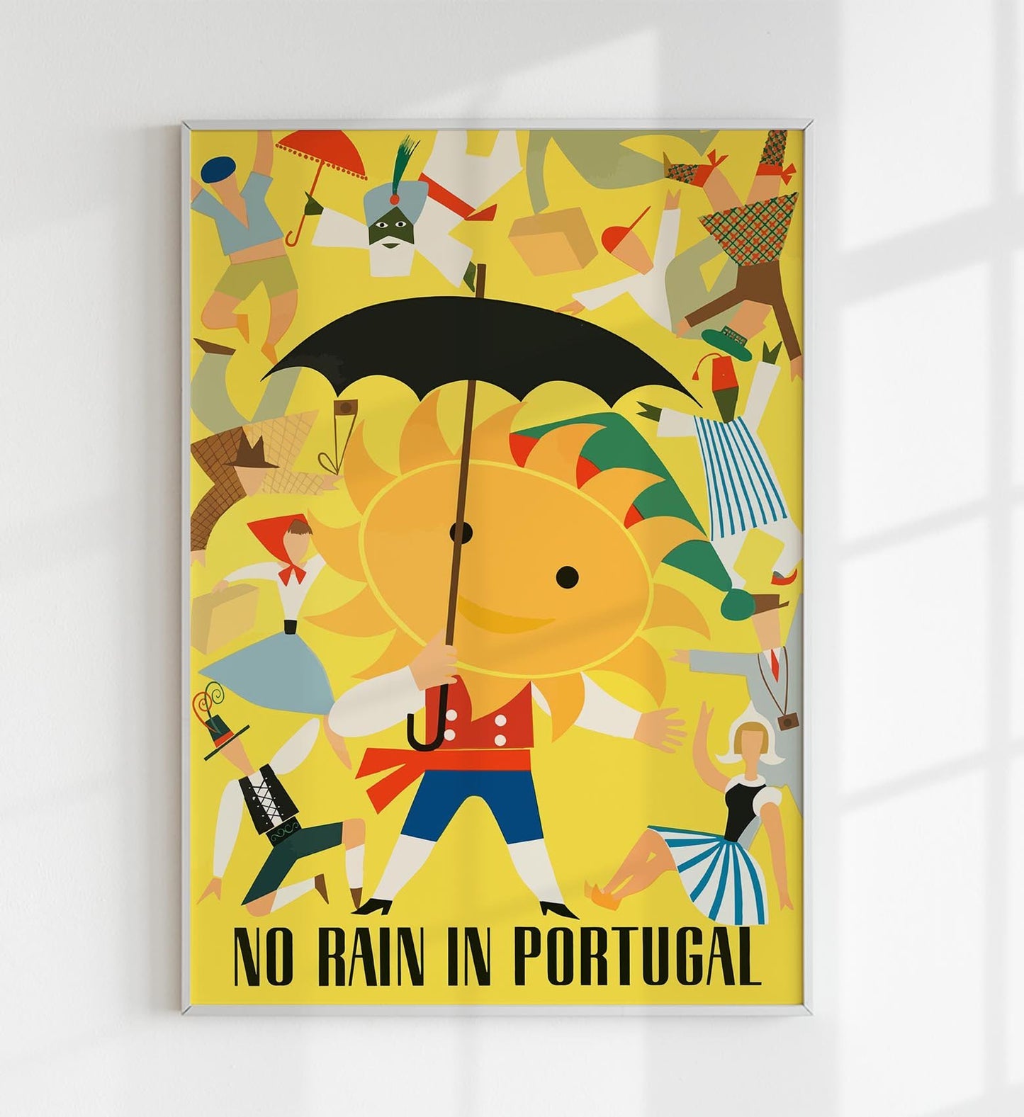 No Rain in Portugal Travel Poster