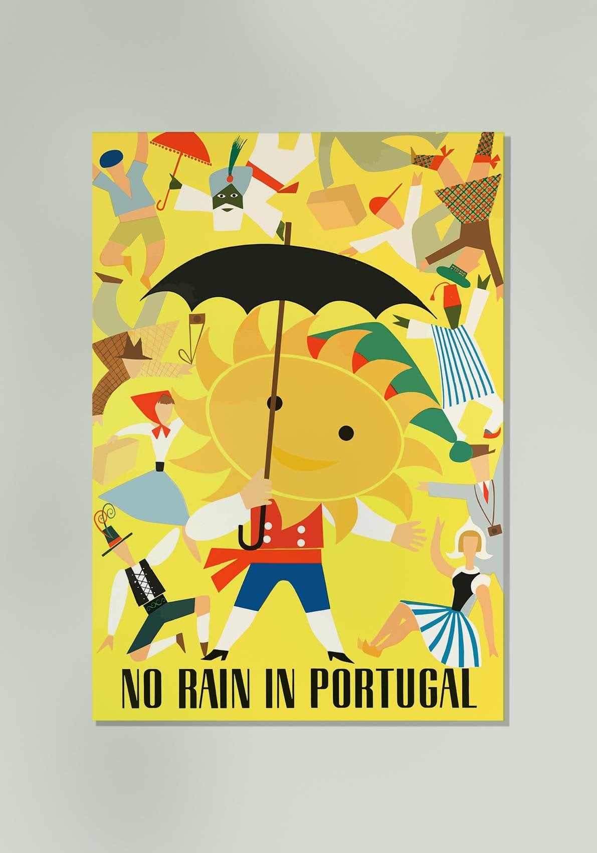 No Rain in Portugal Travel Poster