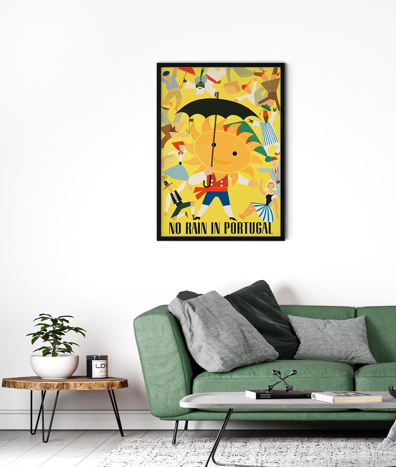 No Rain in Portugal Travel Poster