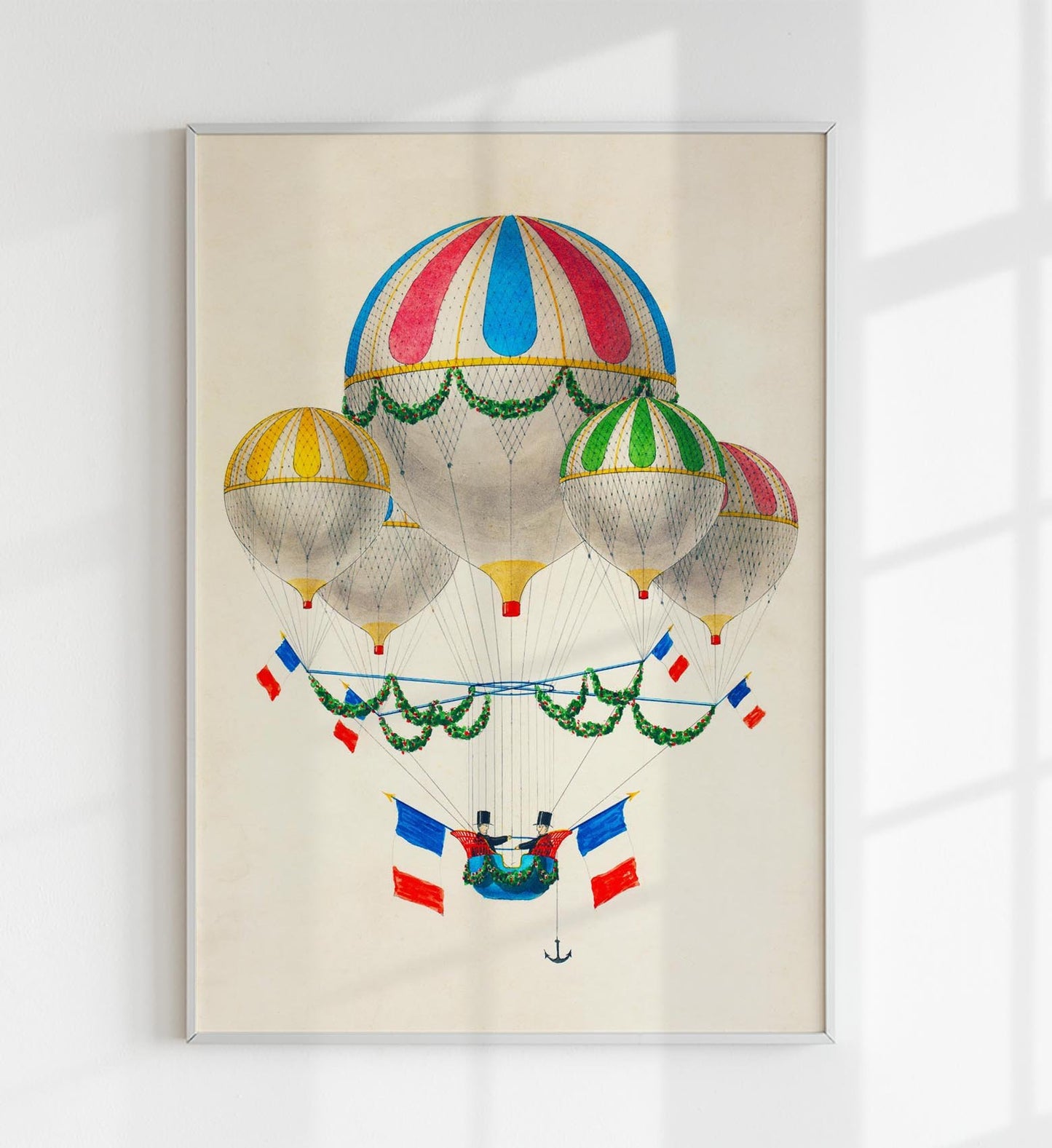 Hot-air Balloons French Art Poster