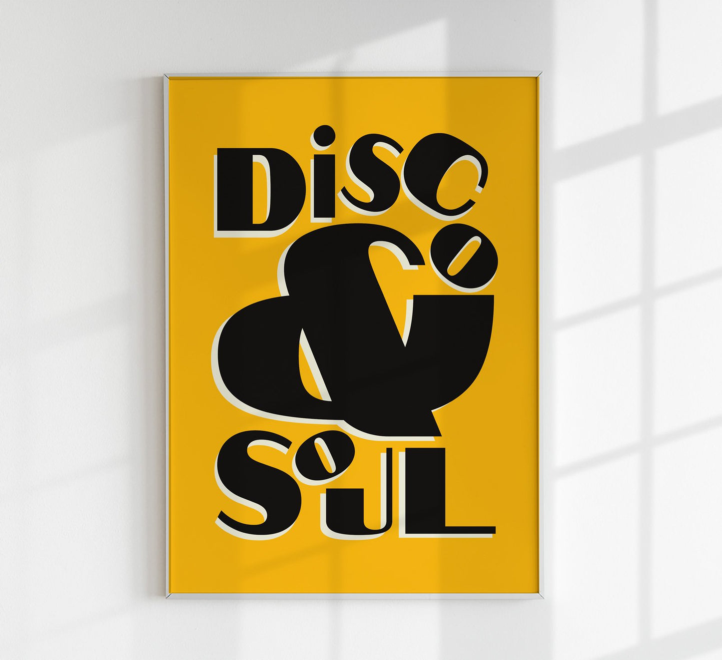 Disco & Soul Yellow Art Print