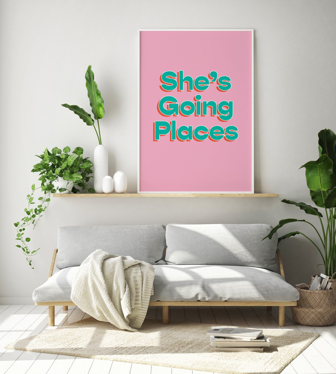 She's Going Places Art Print