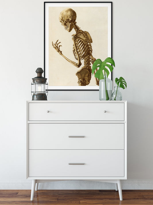 Human Skeleton Anatomical Poster