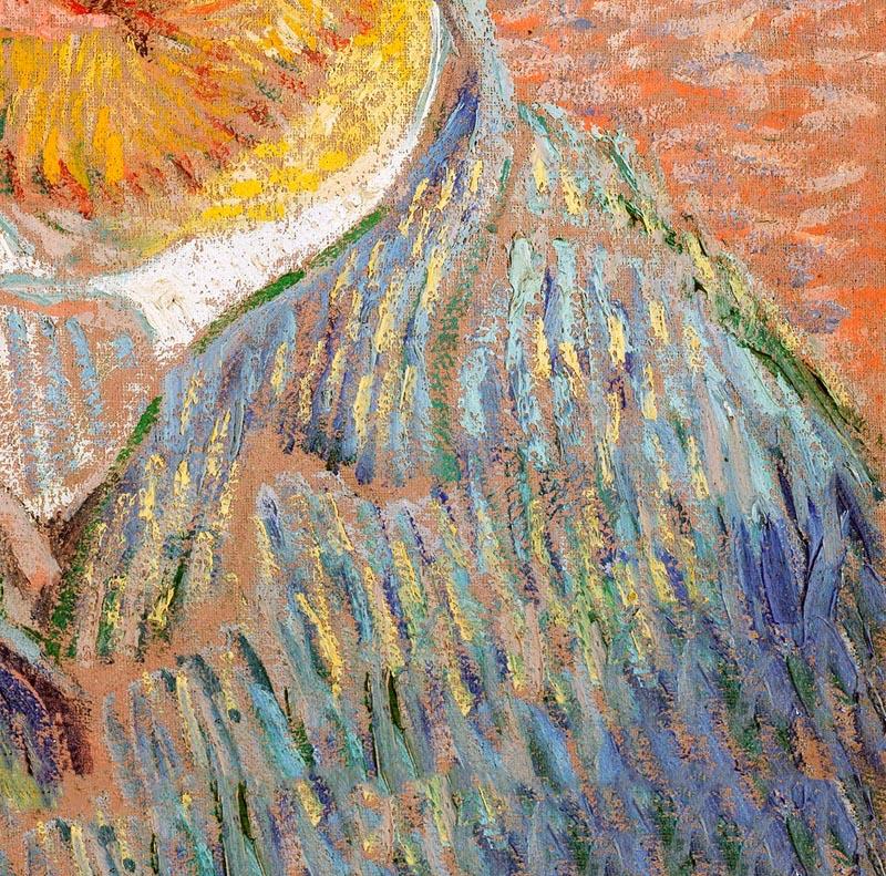 Self-Portrait with a Straw Hat by Van Gogh