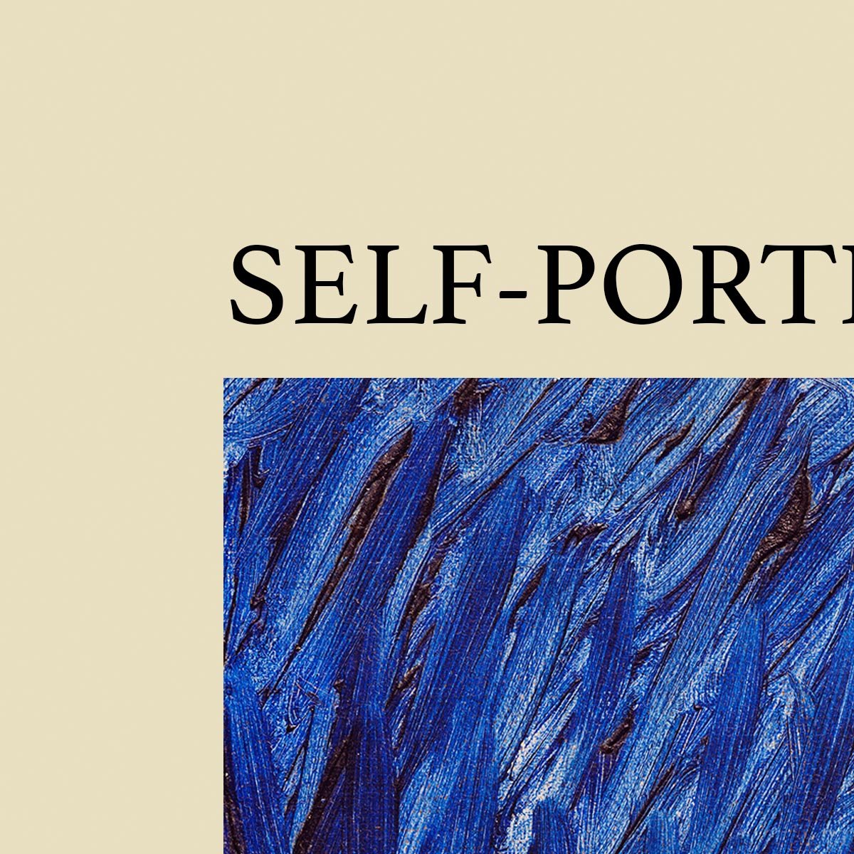 Self-Portrait Blue Art Poster by Van Gogh