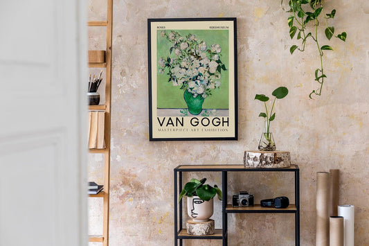 Roses Art Poster by Van Gogh