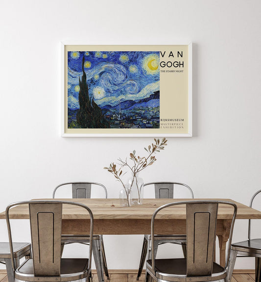 Starry Night Art Poster by Van Gogh