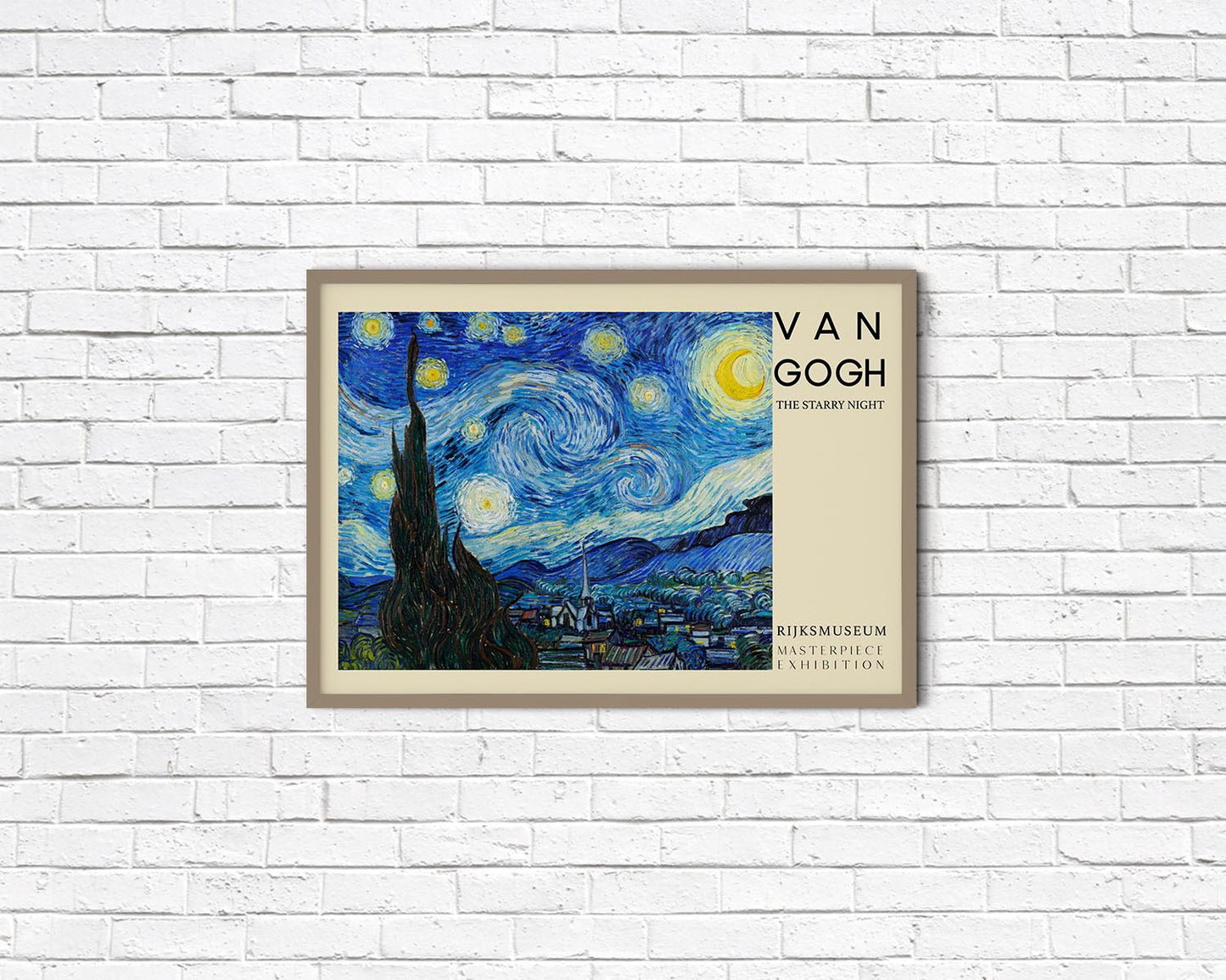 Starry Night Art Poster by Van Gogh