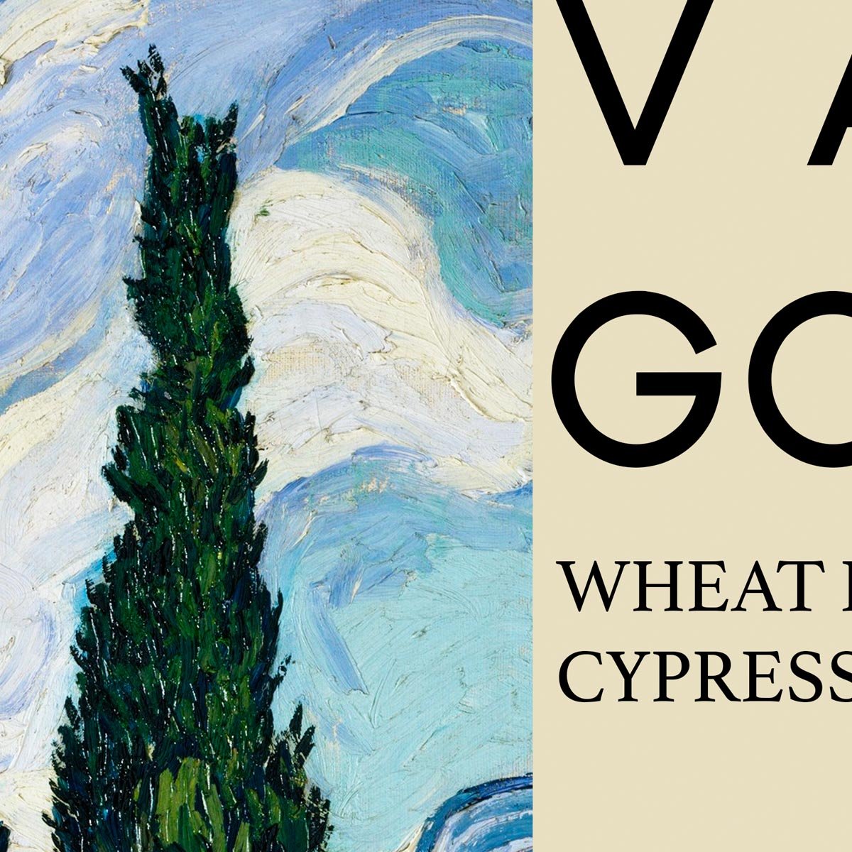 Wheat Field Art Poster by Van Gogh
