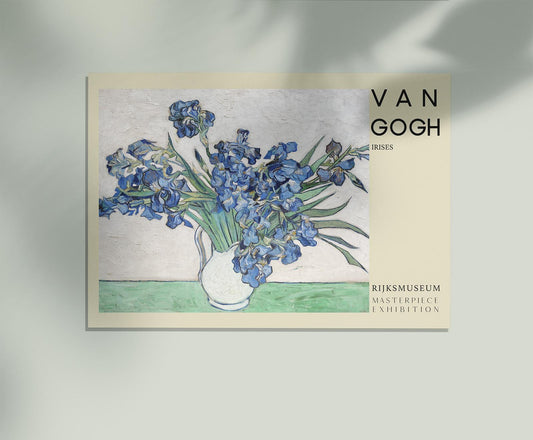 Irises Vases Art Poster by Van Gogh