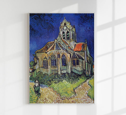 The Church at Auvers Art Print by Van Gogh