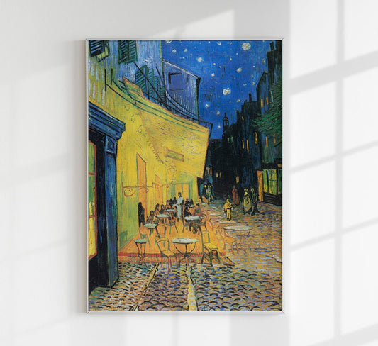 Café Terrace at Night Art Print by Van Gogh