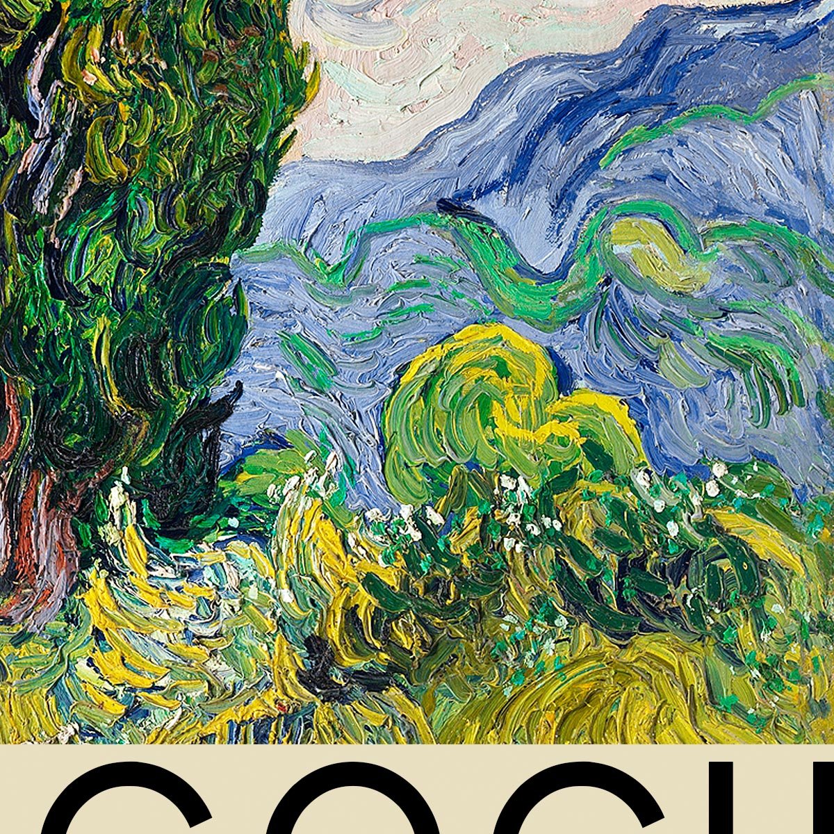 Cypresses Art Poster by Van Gogh