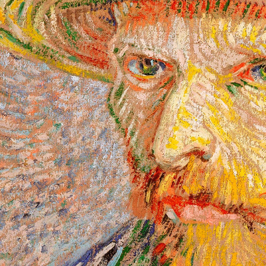 Self-Portrait with a Hat Art Poster by Van Gogh