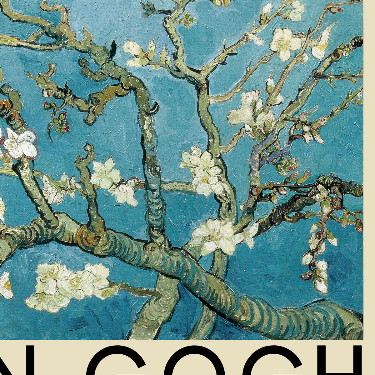 Almond Blossom Van Gogh Exhibition Art Poster