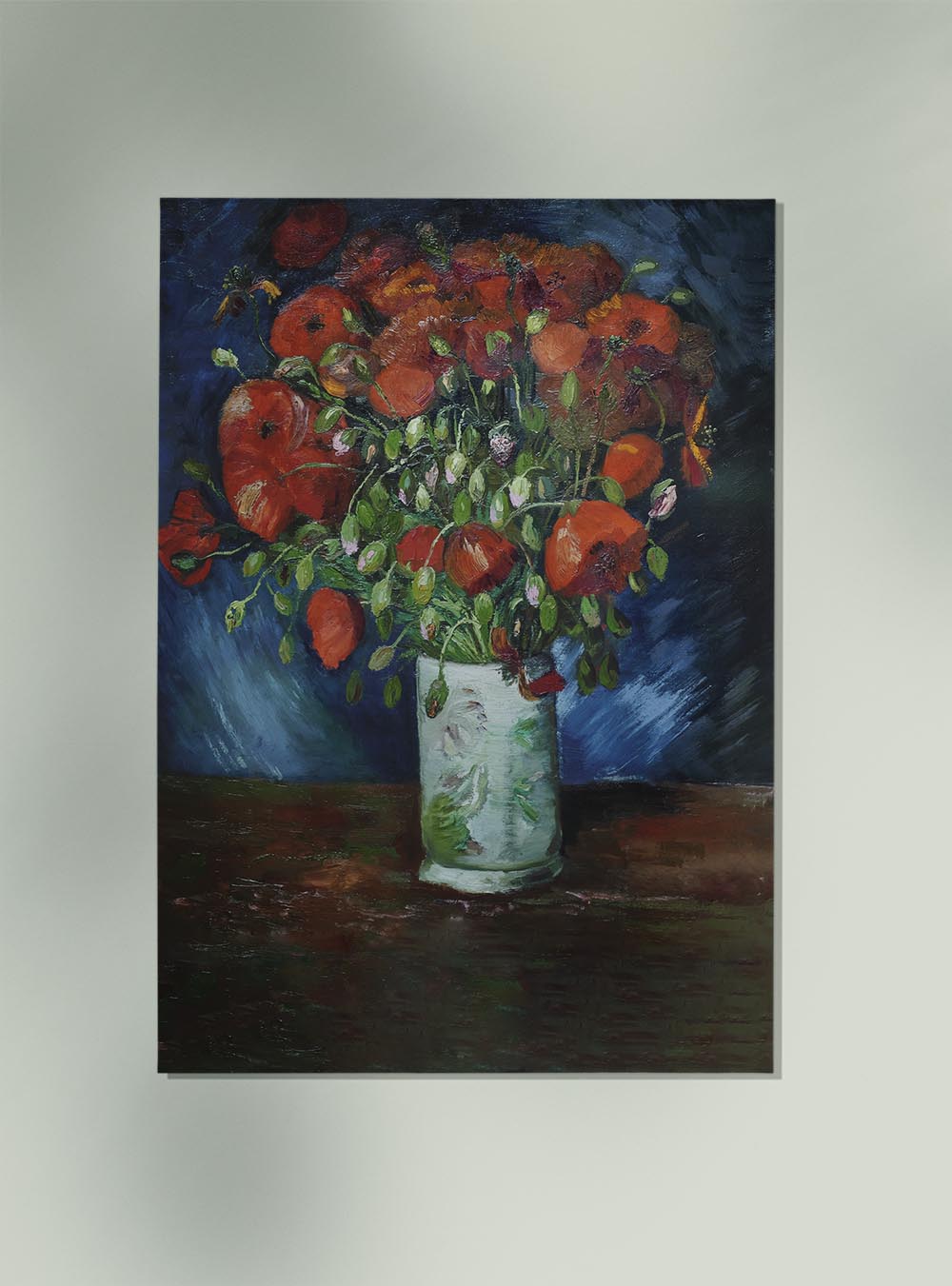 Vase with Poppies Art Print by Van Gogh