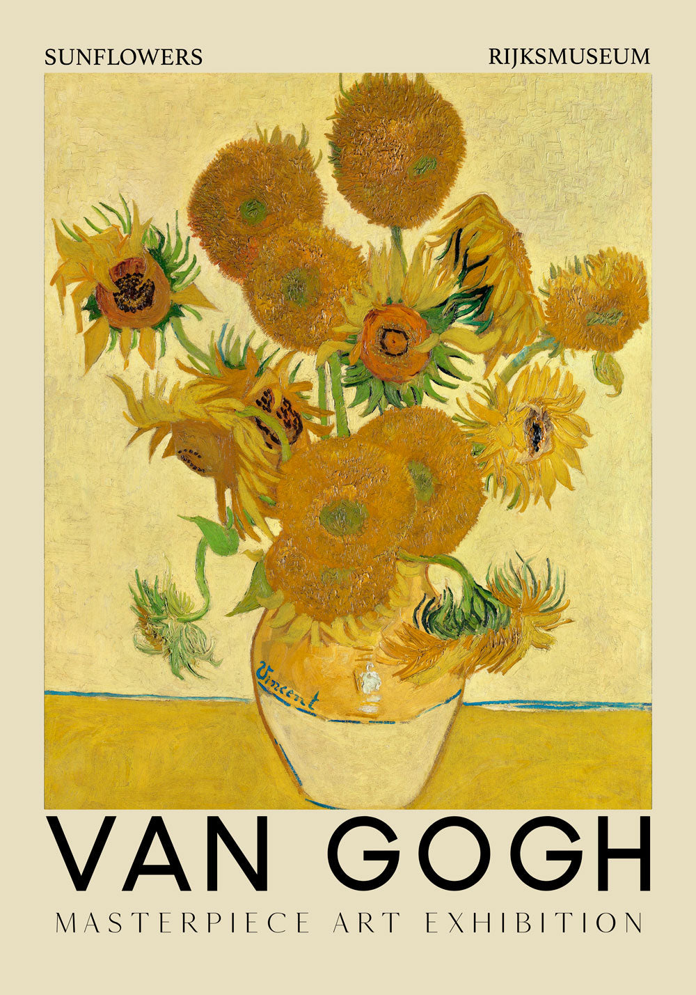 Sunflowers Art Exhibition Poster
