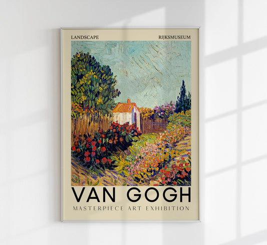 Landscape Art Exhibition Poster by Van Gogh