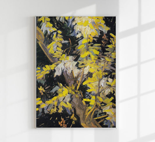 Blossoming Acacia Branches Art Print by Van Gogh