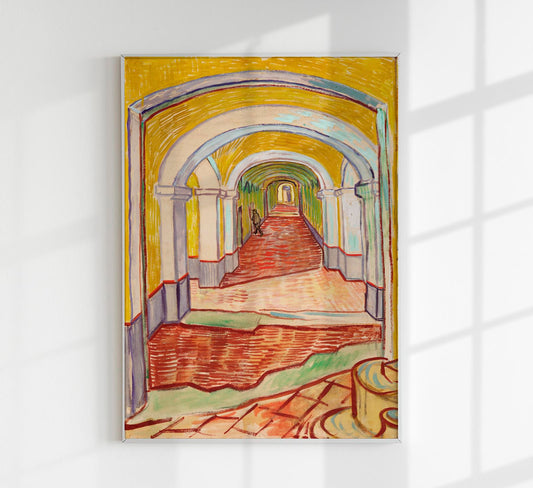 Corridor in the Asylum Art Print by Van Gogh