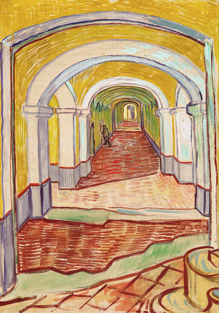 Corridor in the Asylum Art Print by Van Gogh