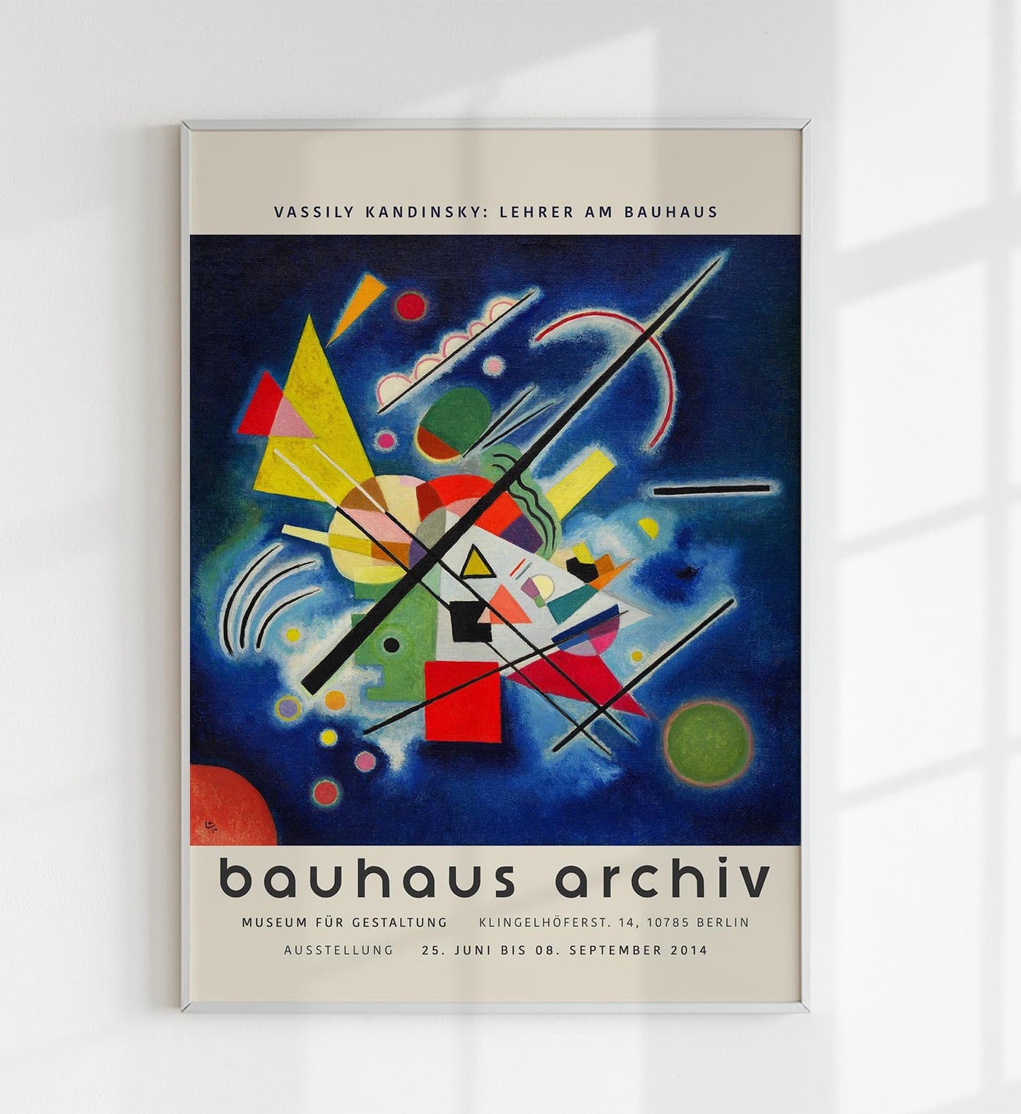 Blue Painting by Wassily Kandinsky Exhibition Poster
