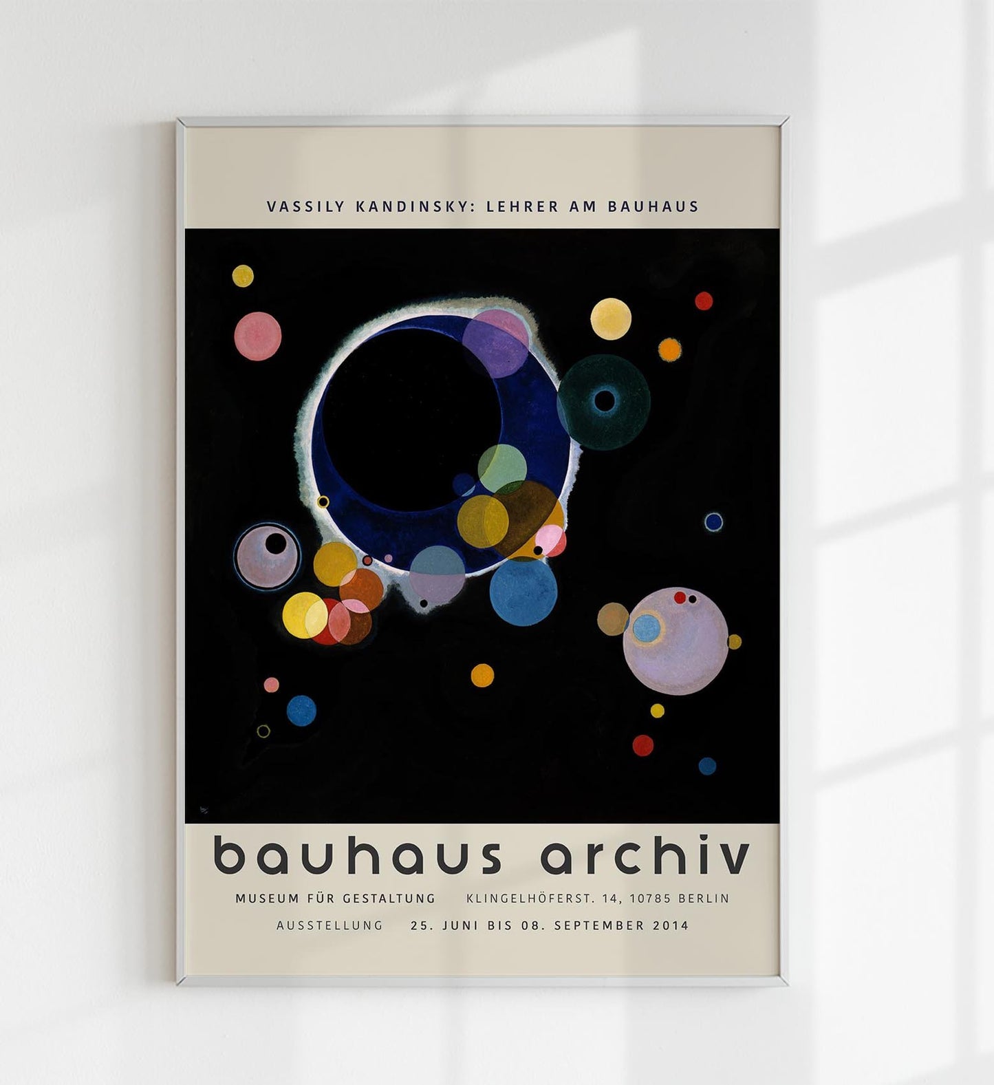 Several Circles by Wassily Kandinsky Exhibition Poster