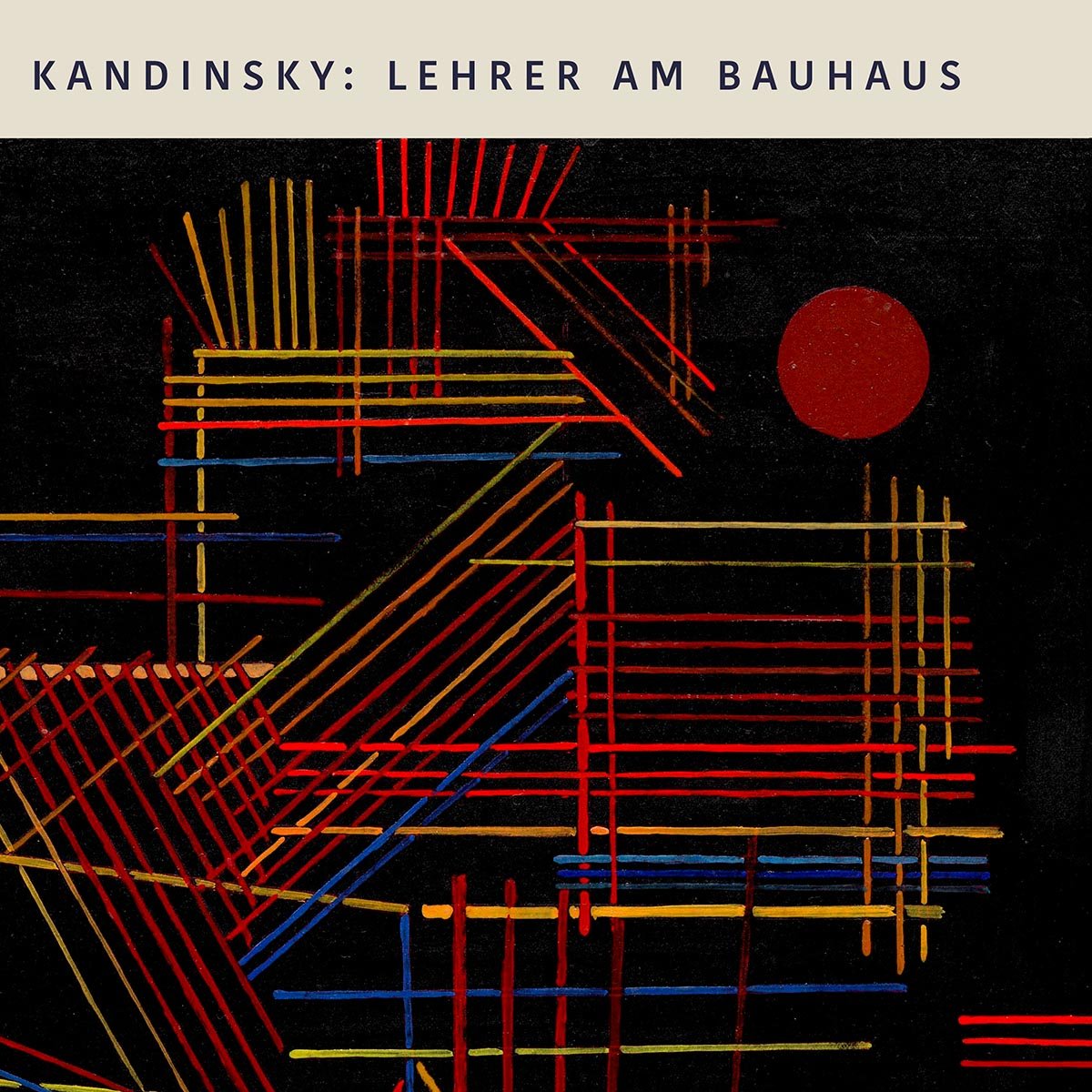 Colored Sticks by Wassily Kandinsky Exhibition Poster
