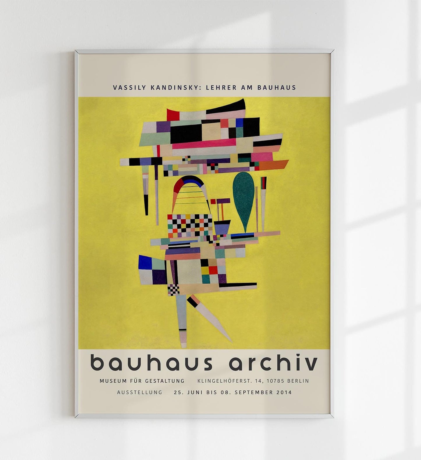 Yellow Painting by Wassily Kandinsky Exhibition Poster
