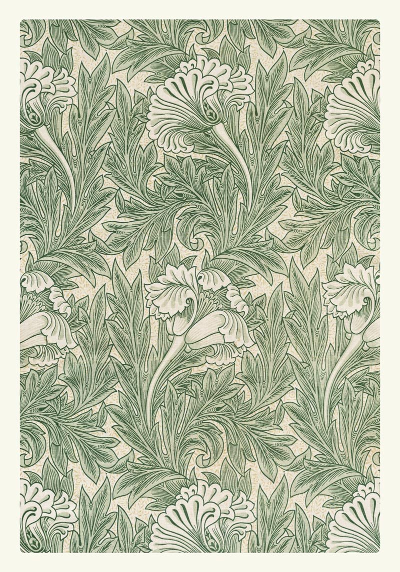 William Morris Tulip Pattern Poster