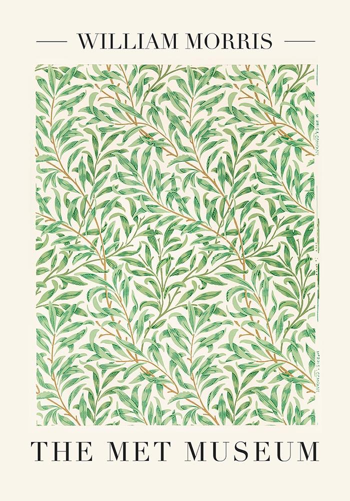 William Morris Vintage Willow Art Exhibition Poster