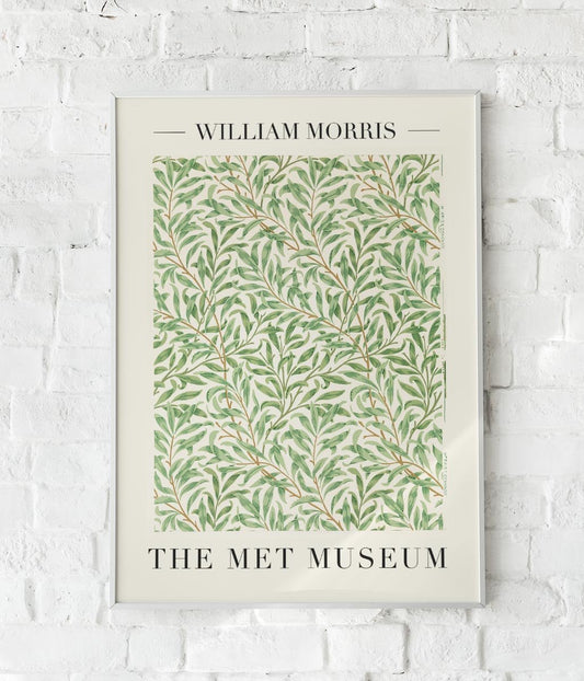 William Morris Vintage Willow Art Exhibition Poster