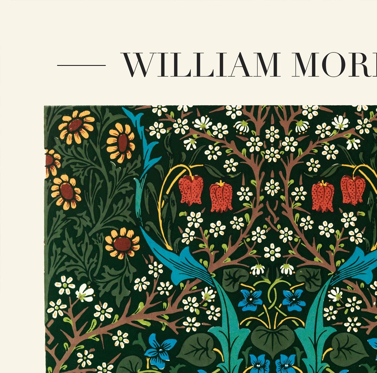 William Morris Tulip Art Exhibition Poster