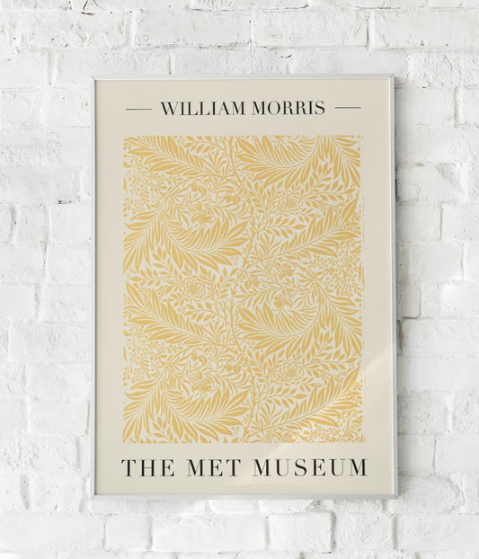 William Morris Larkspur Art Exhibition Poster