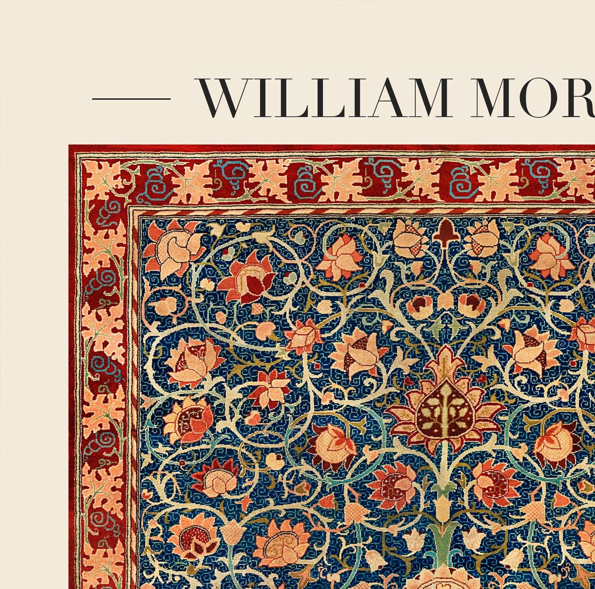 William Morris Holland Park Carpet Art Exhibition Poster