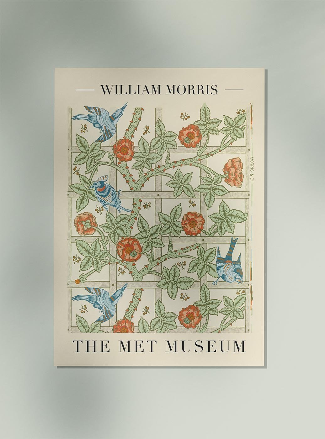 William Morris Trellis Art Exhibition Poster