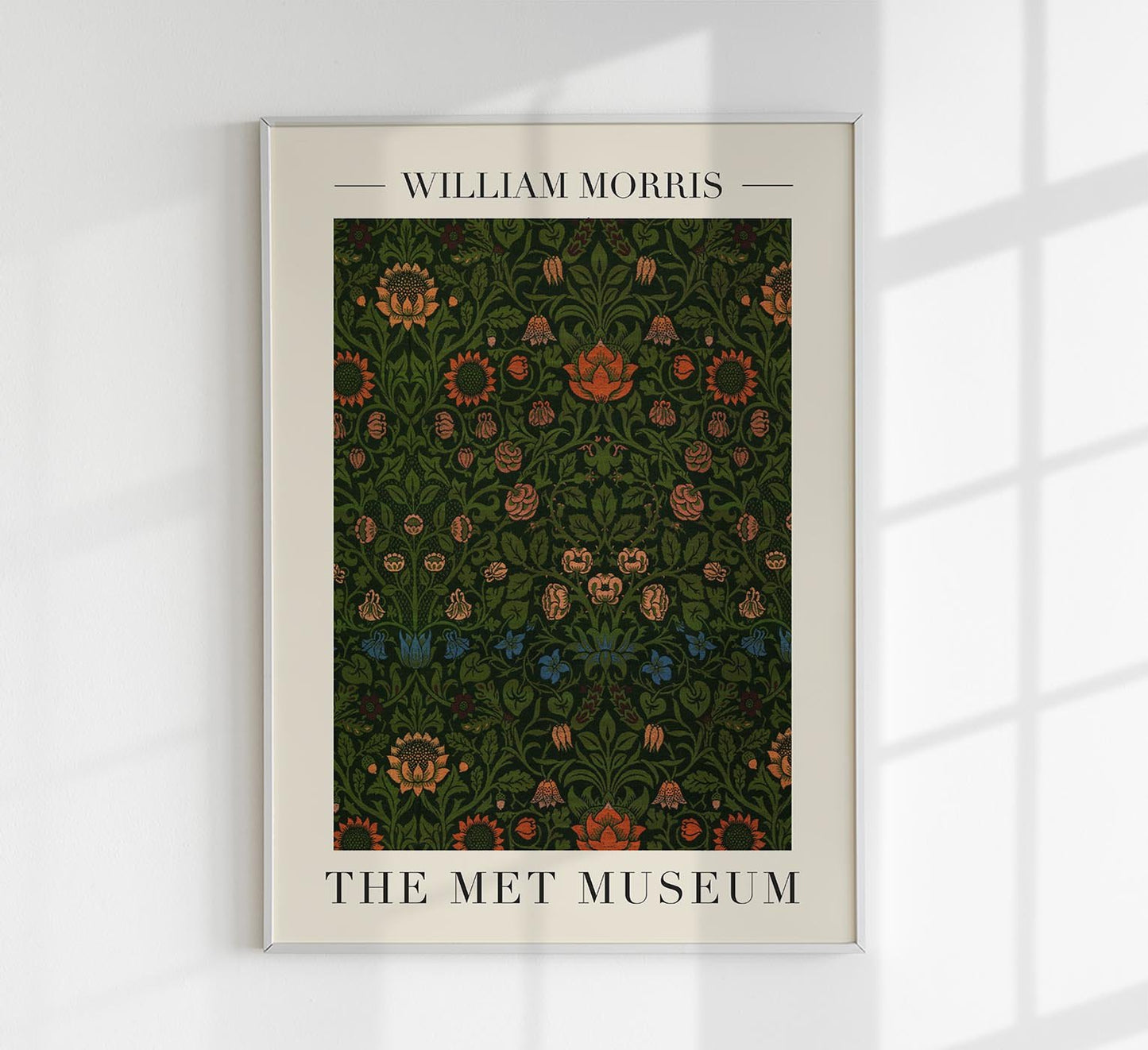 William Morris Violet and Columbine Art Exhibition Poster