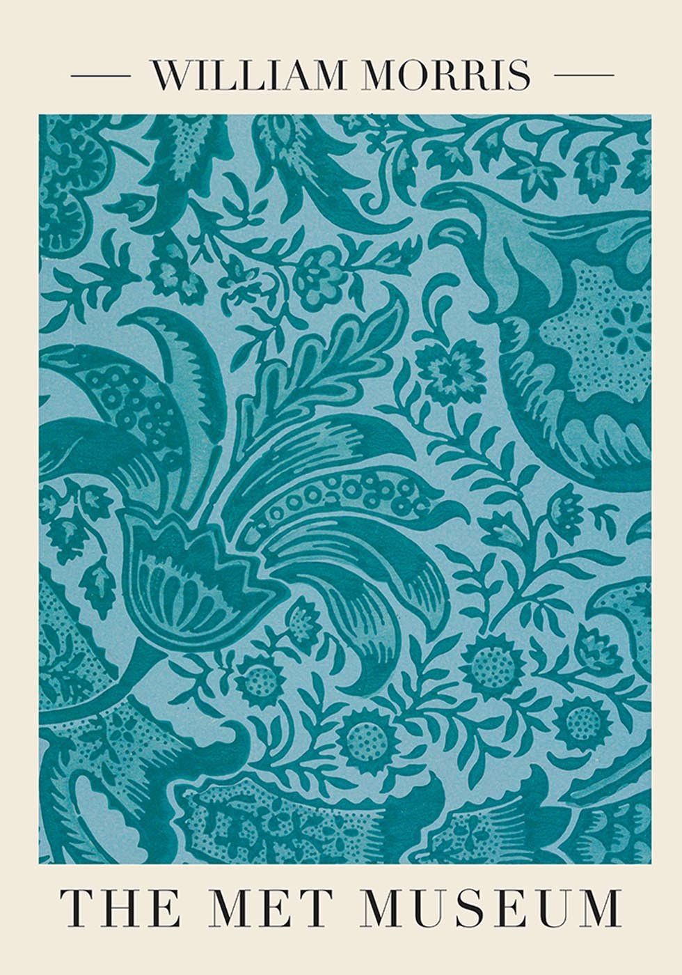 William Morris Indian Pattern Art Exhibition Poster