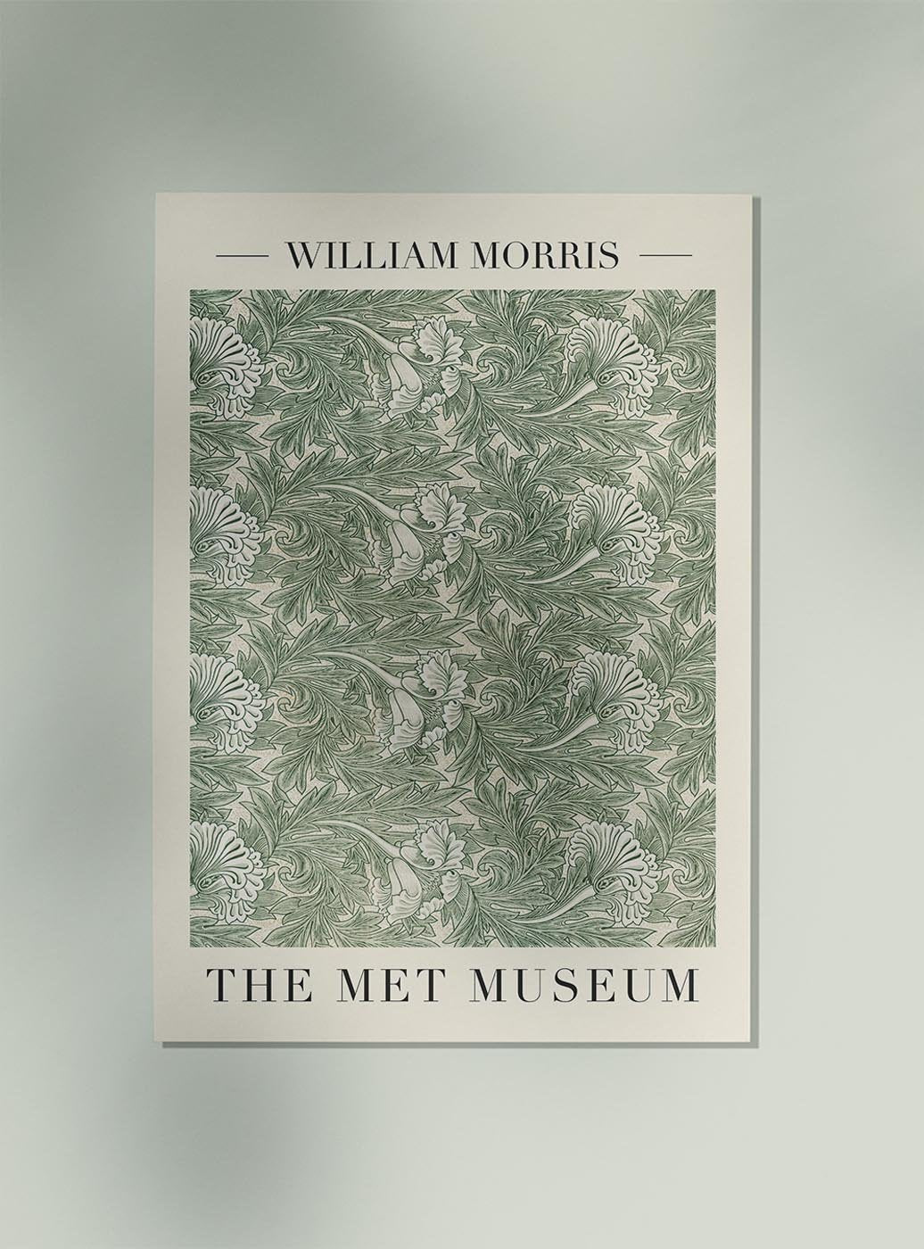 William Morris Tulip Pattern Art Exhibition Poster