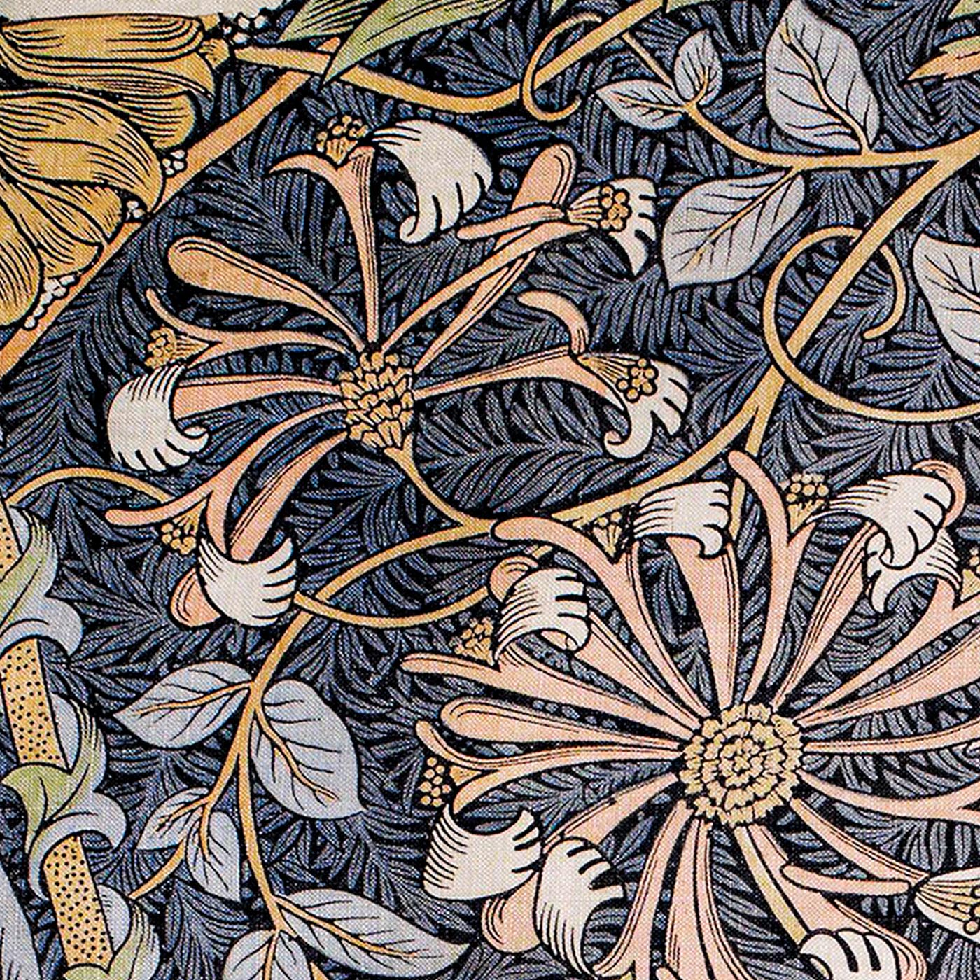 William Morris Honeysuckle Pattern I Art Exhibition Poster