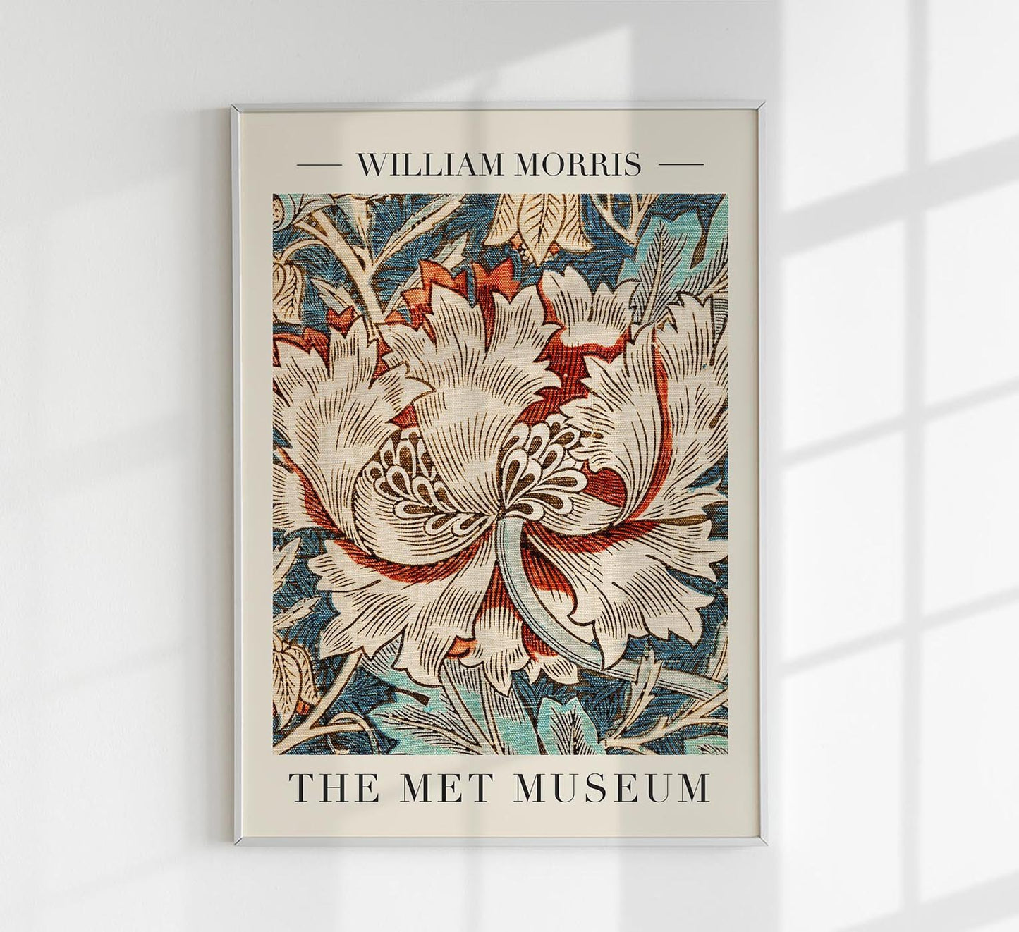 William Morris Honeysuckle Pattern III Art Exhibition Poster