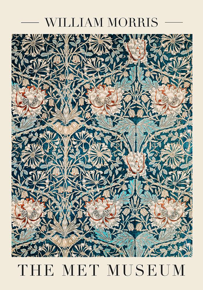 William Morris Honeysuckle Pattern VI Art Exhibition Poster