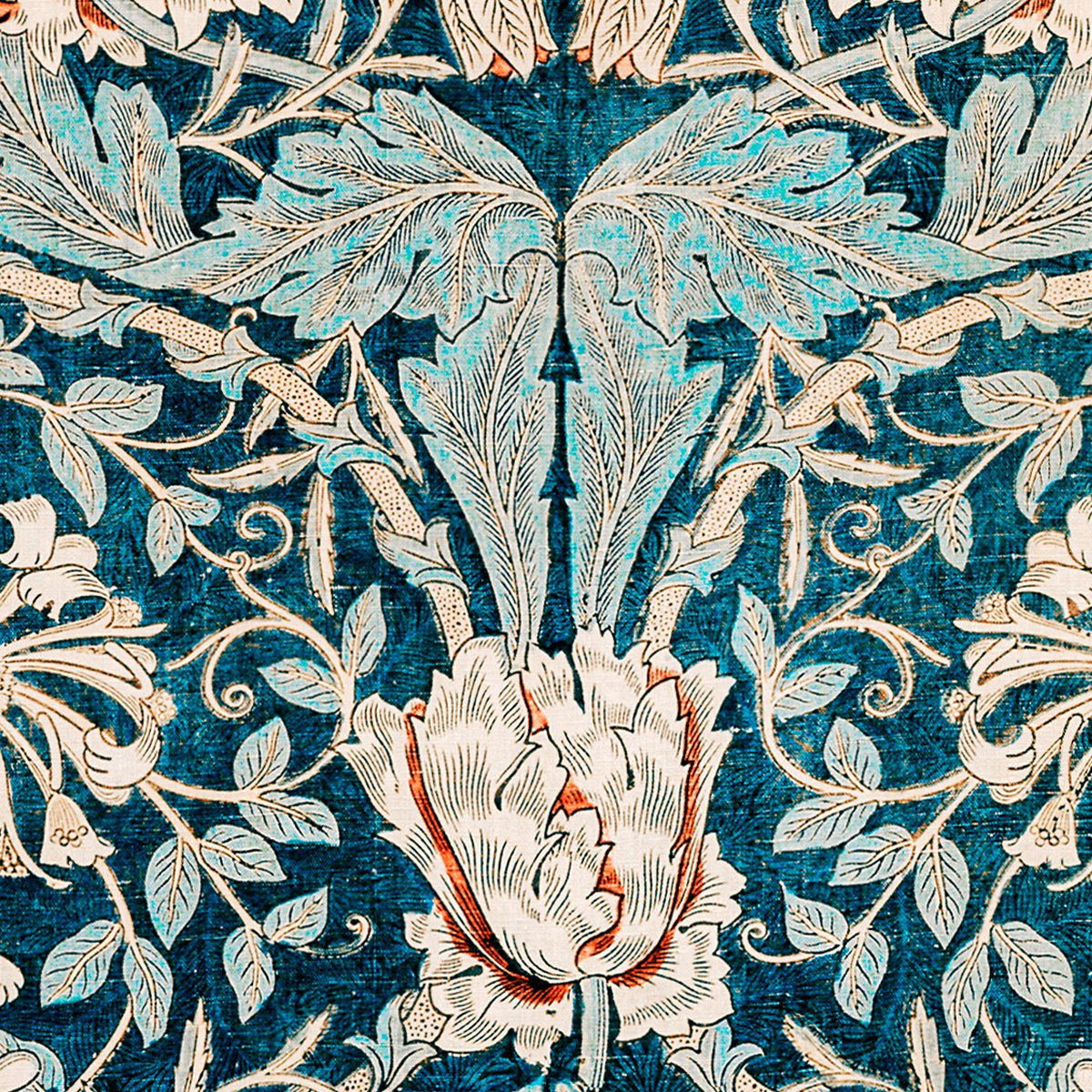 William Morris Honeysuckle Pattern VI Art Exhibition Poster