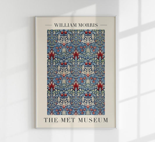 William Morris Snakehead Pattern Art Exhibition Poster