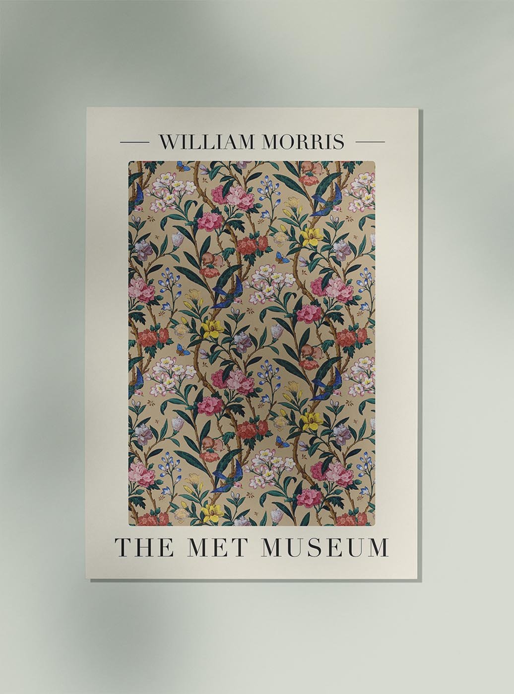 William Morris Birds and Bees Art Exhibition Poster
