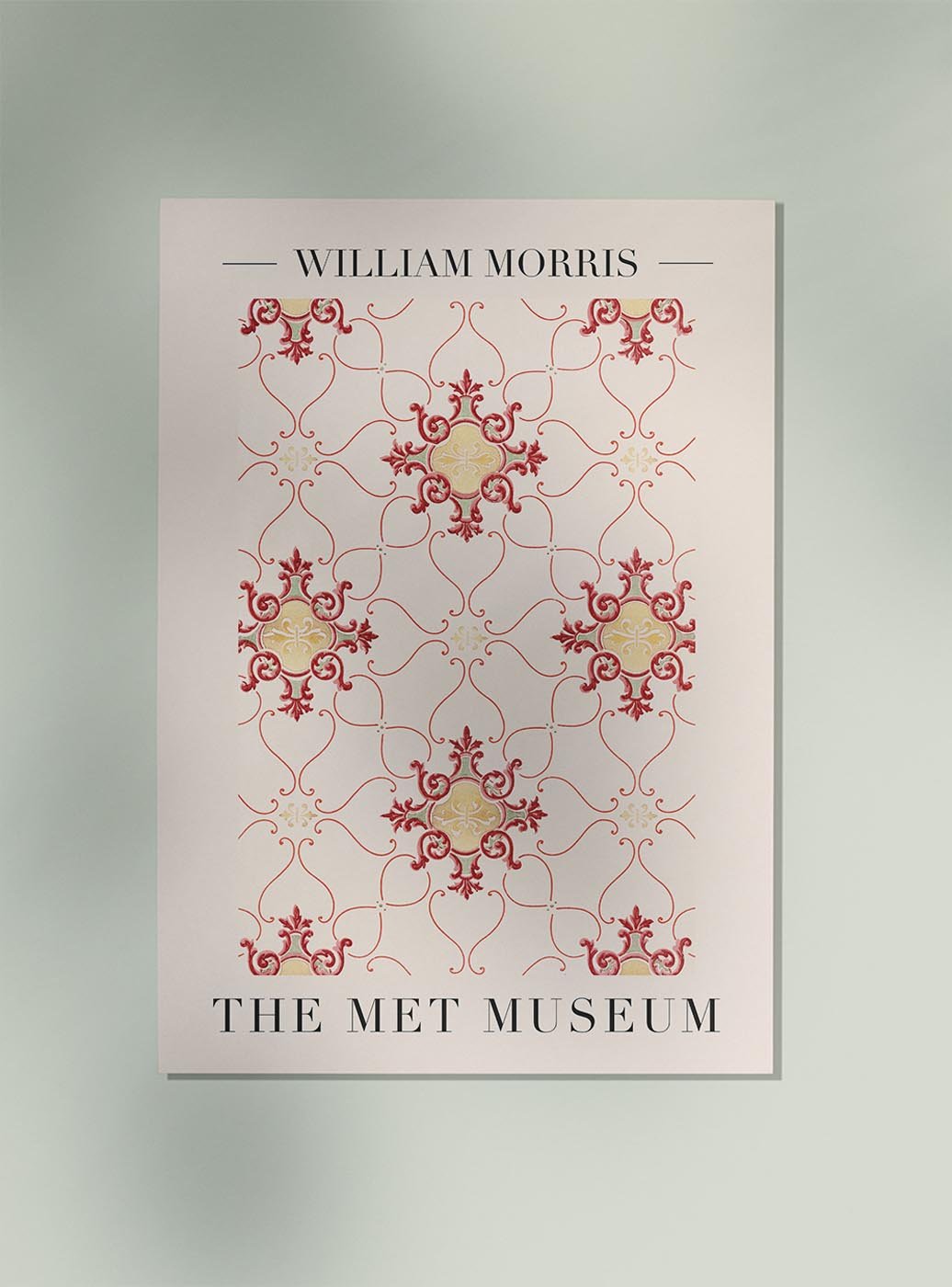 William Morris Vintage Wallpaper Art Exhibition Poster