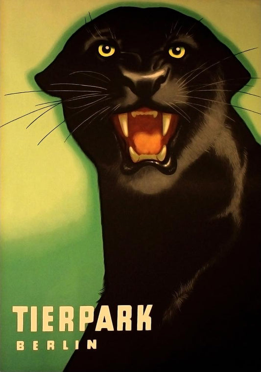 Zoo Tierpark Berlin Panther Poster