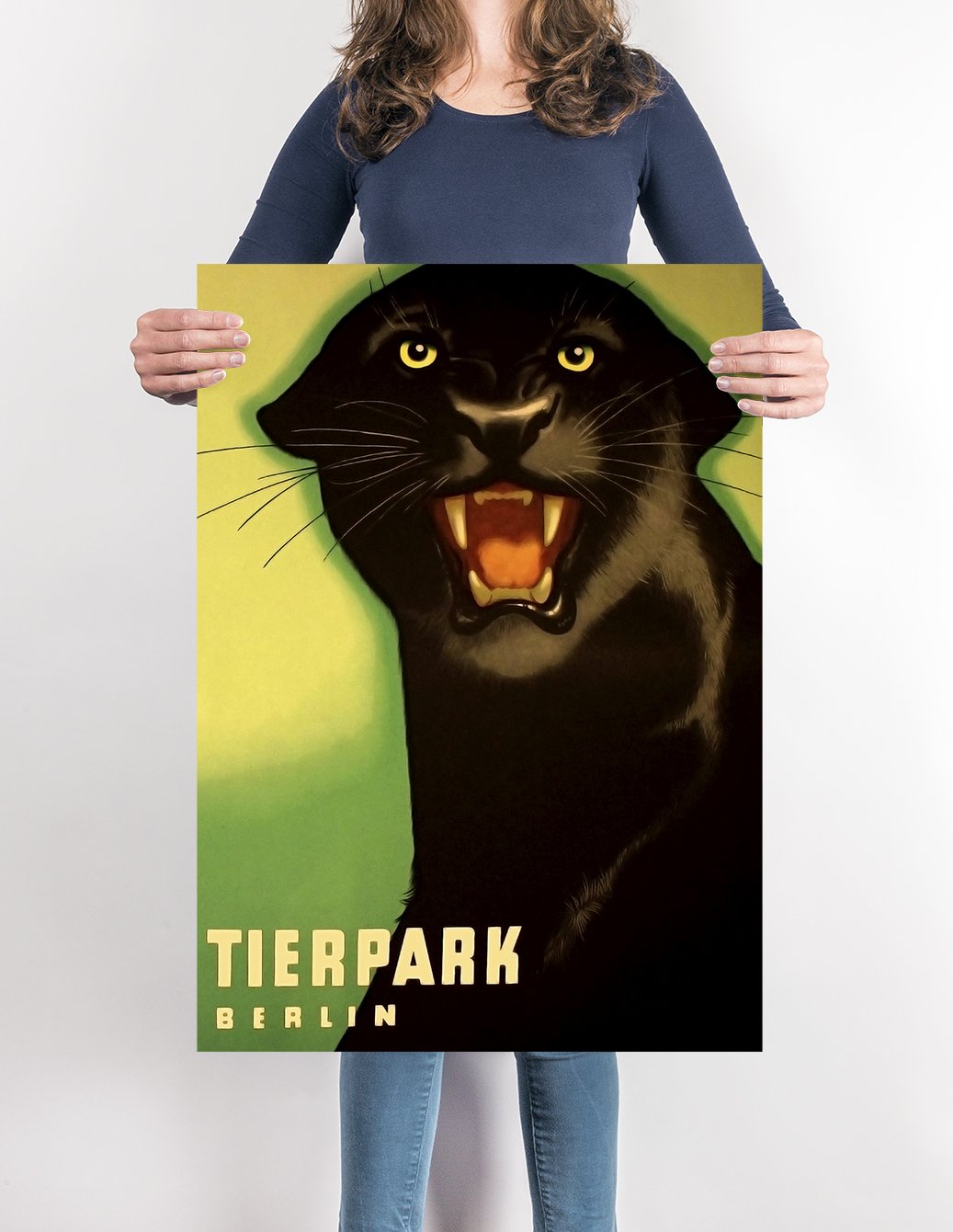 Zoo Tierpark Berlin Panther Poster